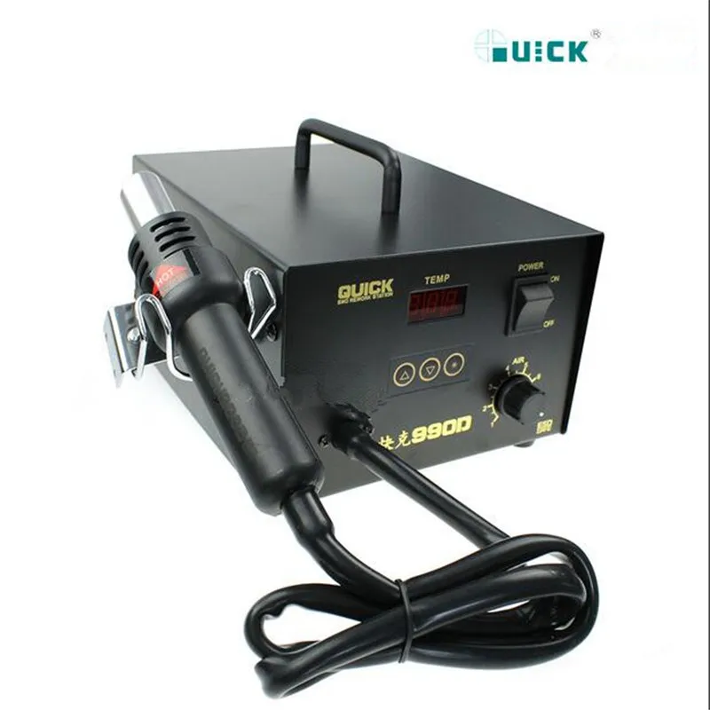 Оригинальная станция для распайки горячего воздуха QUICK990D 320 Вт 220 в 100-480
Оригинальная станция для распайки горячего воздуха QUICK990D 320 Вт 220 в 100-480