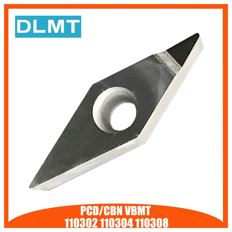 PCD/CBN VBMT110302 VBMT110304 VBM110308 1 шт. токарная вставка Алмазная наконечник