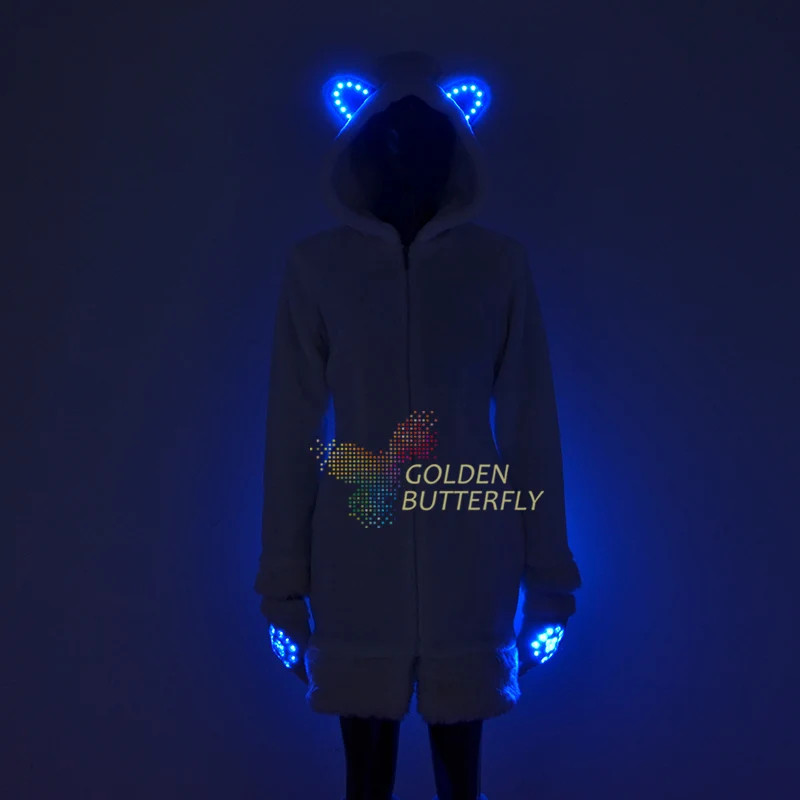 LED Clothing luminous white bear girl Sexy white bear feather dress Oktoberfest clothing
LED Clothing luminous white bear girl Sexy white bear feather dress Oktoberfest clothing