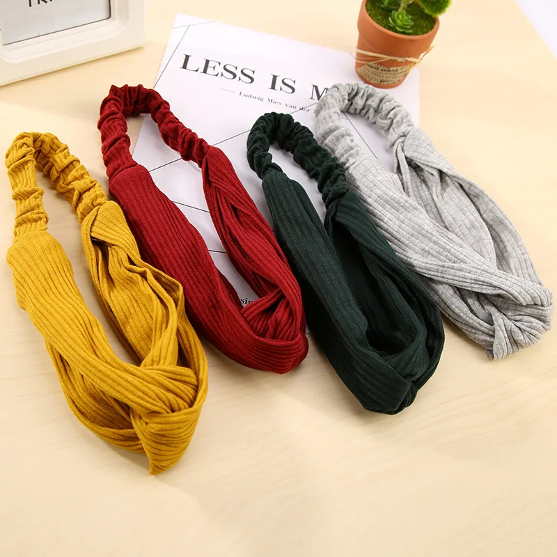 12 Solid Colors Wrinkled Knitted Cloth Elastic Headbands Hairbands Fashion Turban Headwear Women Hair Accessories
12 Solid Colors Wrinkled Knitted Cloth Elastic Headbands Hairbands Fashion Turban Headwear Women Hair Accessories