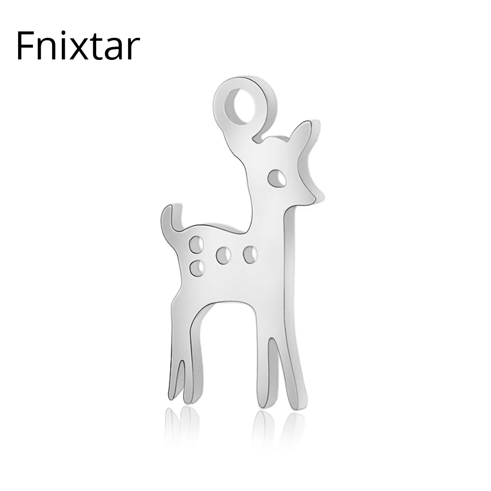 Fnixtar подвески из нержавеющей стали с изображением оленя и животных, подвески для женщин, аксессуары для браслетов, 7,8*15,5 мм, ювелирные издели...
Fnixtar подвески из нержавеющей стали с изображением оленя и животных, подвески для женщин, аксессуары для браслетов, 7,8*15,5 мм, ювелирные издели...