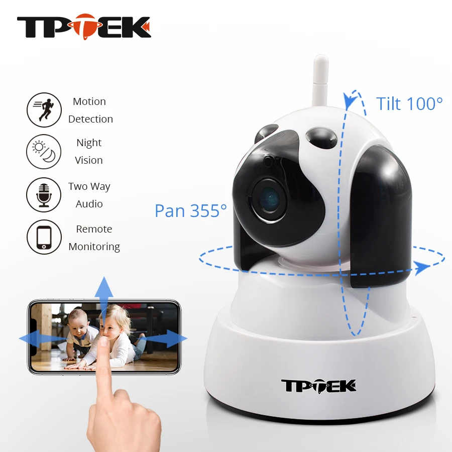 Wi Fi ip камера беспроводная домашняя безопасности умная PTZ сетевая видеонаблюдения