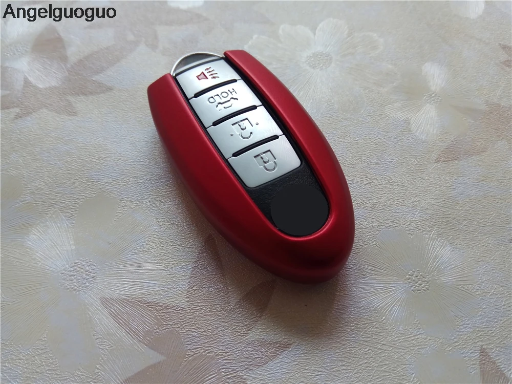 Angelguoguo чехол для автомобильного ключа из алюминиевого сплава Nissan Sunny Teana Altima Note