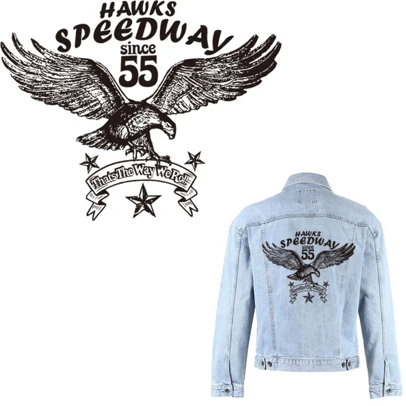 27cm large patch letter eagle iron patches for clothing animal black stickers jacket patch iron on transfer for t-shirt parches
27cm large patch letter eagle iron patches for clothing animal black stickers jacket patch iron on transfer for t-shirt parches