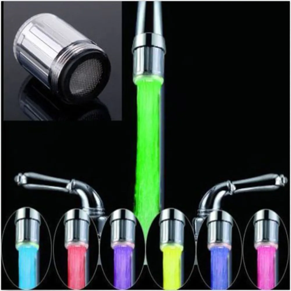 1 шт. водопроводный кран светодиодный 7 цветов изменяющееся свечение