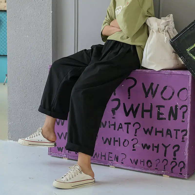 2019 Spring Women Fashion New Linen Cotton Wide Leg Pants Solid Casual High Waist Hip Hop Pants Streetwear Trousers For Girls
2019 Spring Women Fashion New Linen Cotton Wide Leg Pants Solid Casual High Waist Hip Hop Pants Streetwear Trousers For Girls