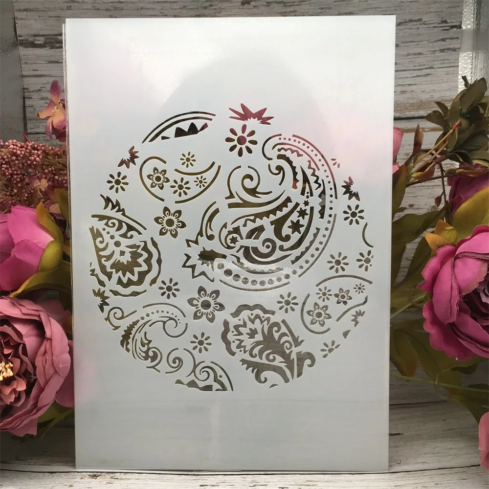 A4 29cm Leaves Round Circle DIY Layering Stencils Wall Painting Scrapbook Coloring Embossing Album Decorative Card Template
A4 29cm Leaves Round Circle DIY Layering Stencils Wall Painting Scrapbook Coloring Embossing Album Decorative Card Template