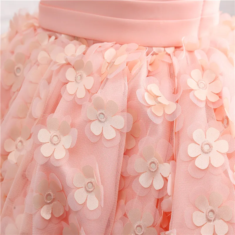 High Quality Sleeveless O-Neck Living Coral Floral Lace Dresses For Girls Ball Gown Flower Girl Dresses Communie Jurk 17818
High Quality Sleeveless O-Neck Living Coral Floral Lace Dresses For Girls Ball Gown Flower Girl Dresses Communie Jurk 17818