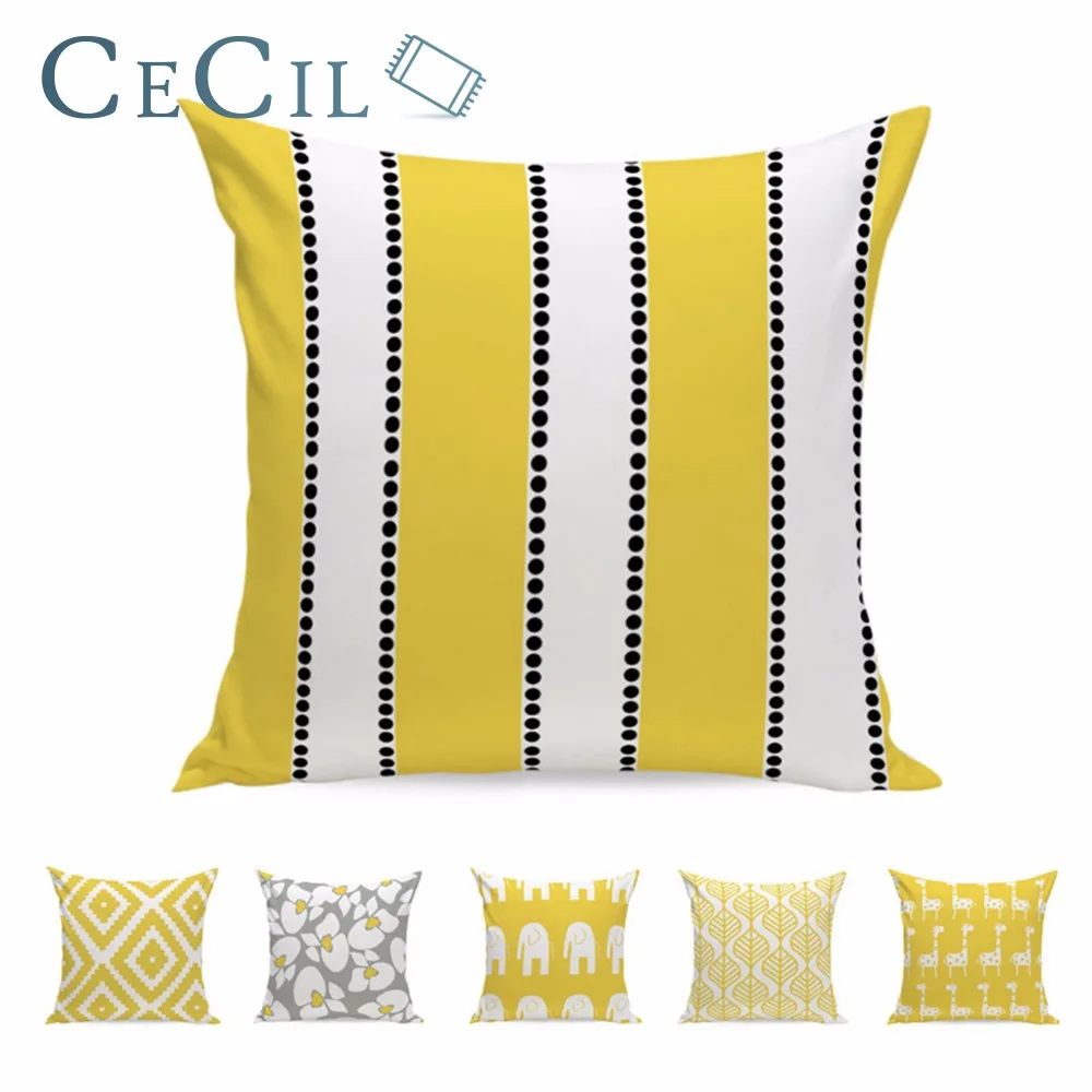 Yellow Stripe Pillow Cotton Linen Animal Elephant Cushion Cover Giraffe Geometric Rhombus Modern Sofa Decor Pillow Case 45*45
Yellow Stripe Pillow Cotton Linen Animal Elephant Cushion Cover Giraffe Geometric Rhombus Modern Sofa Decor Pillow Case 45*45