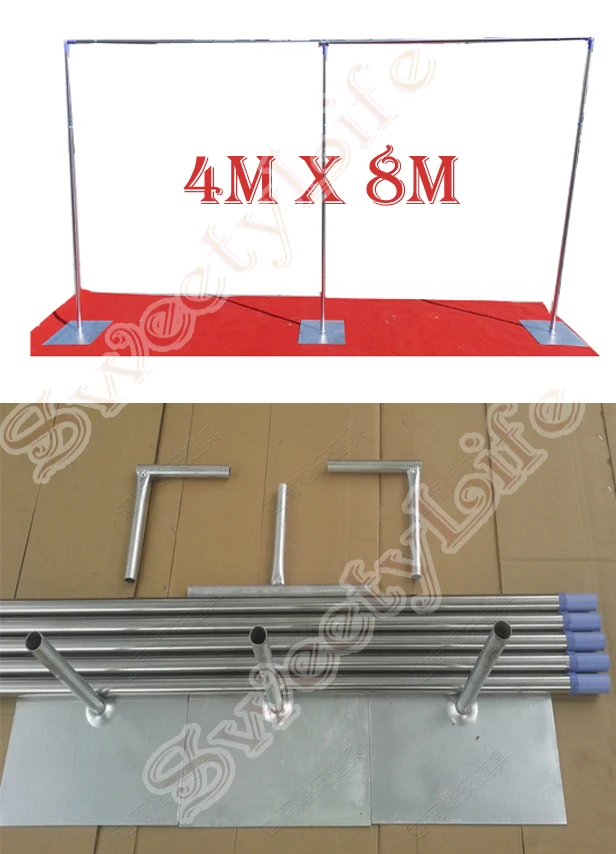 13ft x 26ft High Quality Wedding Stainless Steel Pipe Stand Wedding Backdrop Stand with expandable Rods Wedding Props
13ft x 26ft High Quality Wedding Stainless Steel Pipe Stand Wedding Backdrop Stand with expandable Rods Wedding Props
