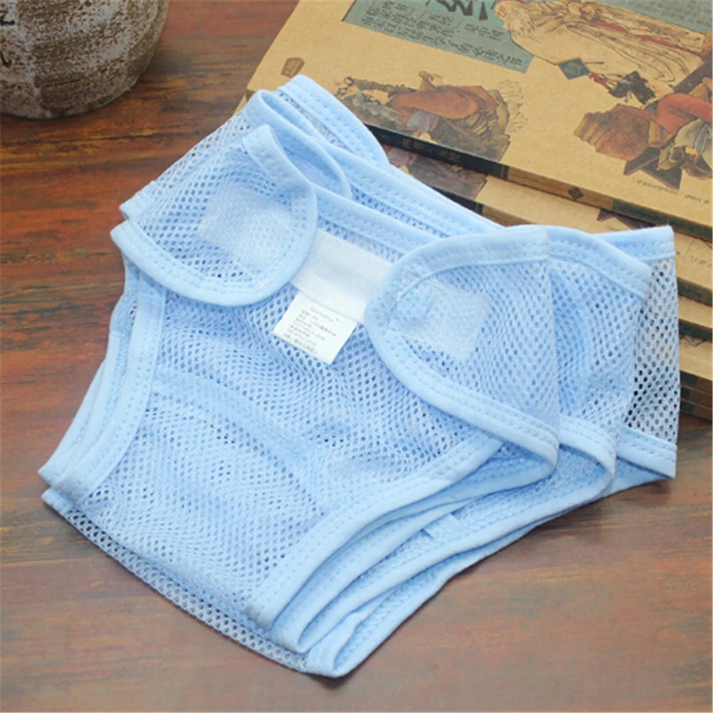 Newborn Summer Breathable Diapers Reusable Baby Cloth Nappies Washable Mesh Infant Cotton Liner Random | Мать и ребенок