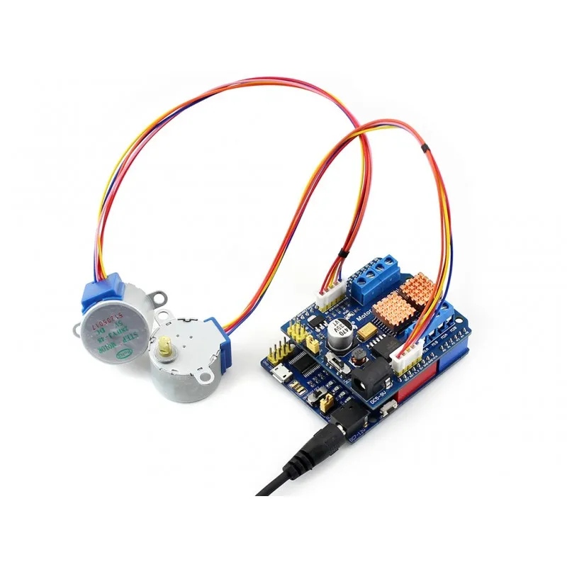 Wavesahre Motor Control Shield Expansion Board Onboard dual H-bridge driver L293D x 2
Wavesahre Motor Control Shield Expansion Board Onboard dual H-bridge driver L293D x 2