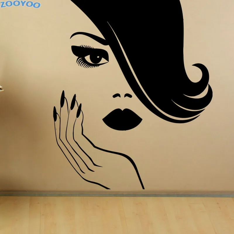 ZOOYOO Manicure Wall Decals Beauty Girl Hands Nails Salon Vinyl Sticker Home Decor Art Murals Living Room Decoration
ZOOYOO Manicure Wall Decals Beauty Girl Hands Nails Salon Vinyl Sticker Home Decor Art Murals Living Room Decoration