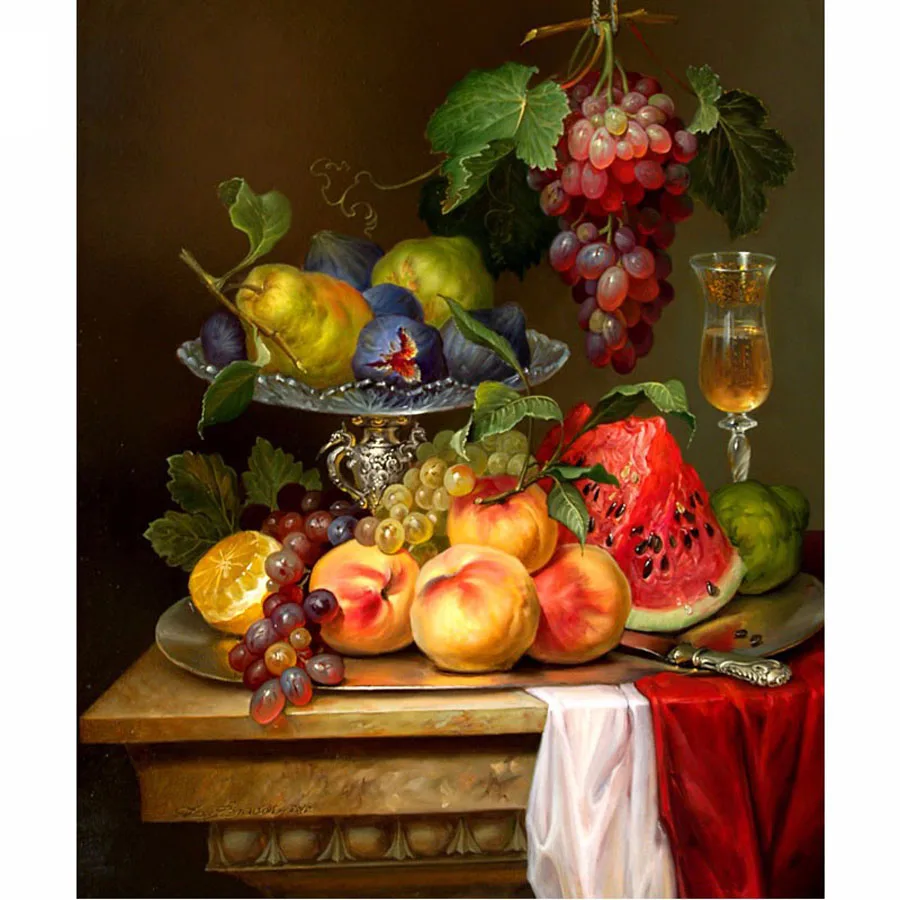 5D DIY Diamond Painting Cross Stitch Fruit Grape Watermelon Drill Rhinestone Home Decoration 3D Square Full Diamond Embroidery
5D DIY Diamond Painting Cross Stitch Fruit Grape Watermelon Drill Rhinestone Home Decoration 3D Square Full Diamond Embroidery