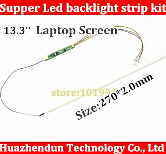 Free shipping 50pcs 270mm Adjustable brightness led backlight strip kit,Update 13.3inch laptop LCD ccfl panel to LED backlight
Free shipping 50pcs 270mm Adjustable brightness led backlight strip kit,Update 13.3inch laptop LCD ccfl panel to LED backlight