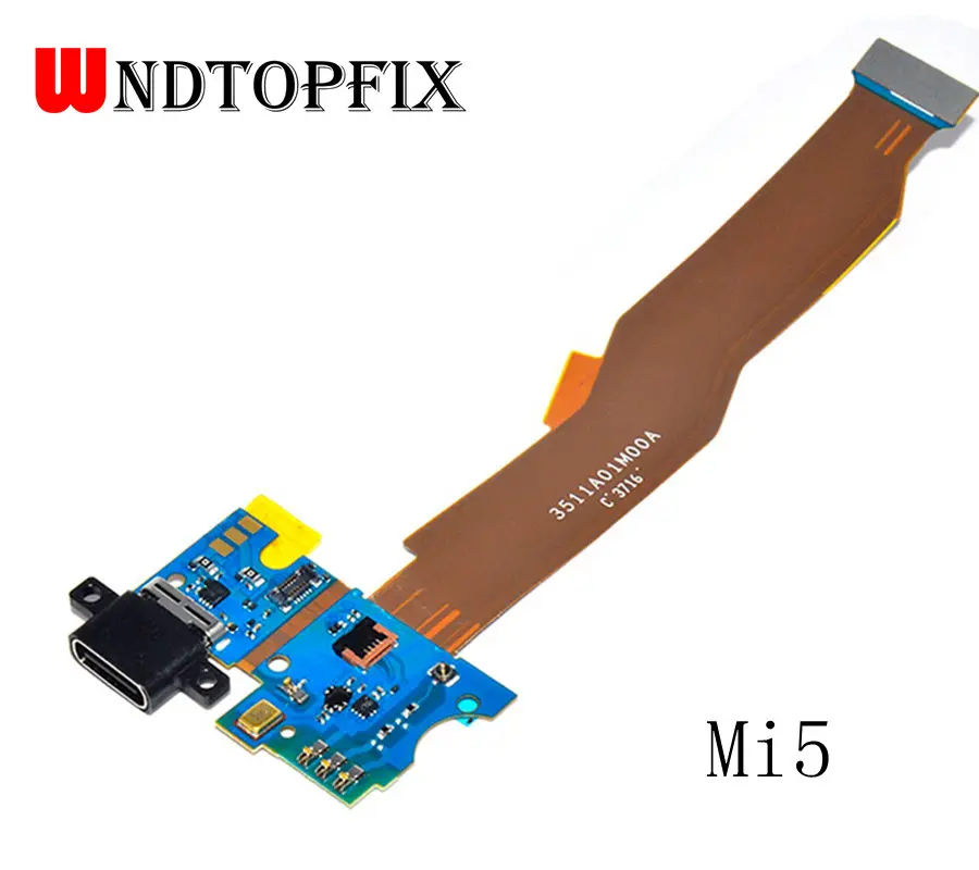 Гибкий кабель для зарядного порта Xiaomi Mi 5 6 запасные части док станции USB гибкий 5X 5C