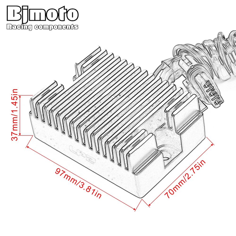Motorcycle DC 12V Voltage metal regulator rectifier For Polaris 2410209 Victory V92SC Victory V92C 2001
Motorcycle DC 12V Voltage metal regulator rectifier For Polaris 2410209 Victory V92SC Victory V92C 2001