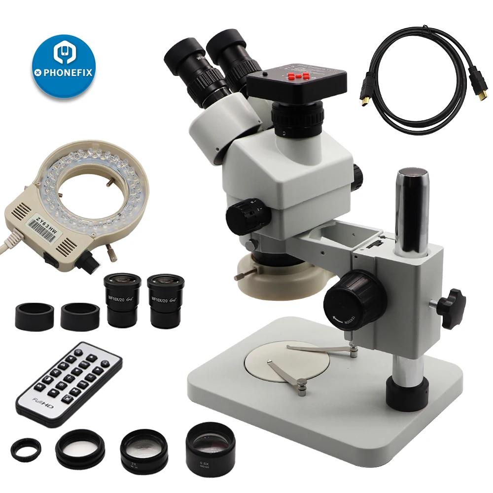 3.5X-90X Trinocular Stereo Microscope 21MP 38MP HDMI Digital Camera Simul-focal Zoom with 0.35X C-Mount Lens Phone PCB Soldering
3.5X-90X Trinocular Stereo Microscope 21MP 38MP HDMI Digital Camera Simul-focal Zoom with 0.35X C-Mount Lens Phone PCB Soldering