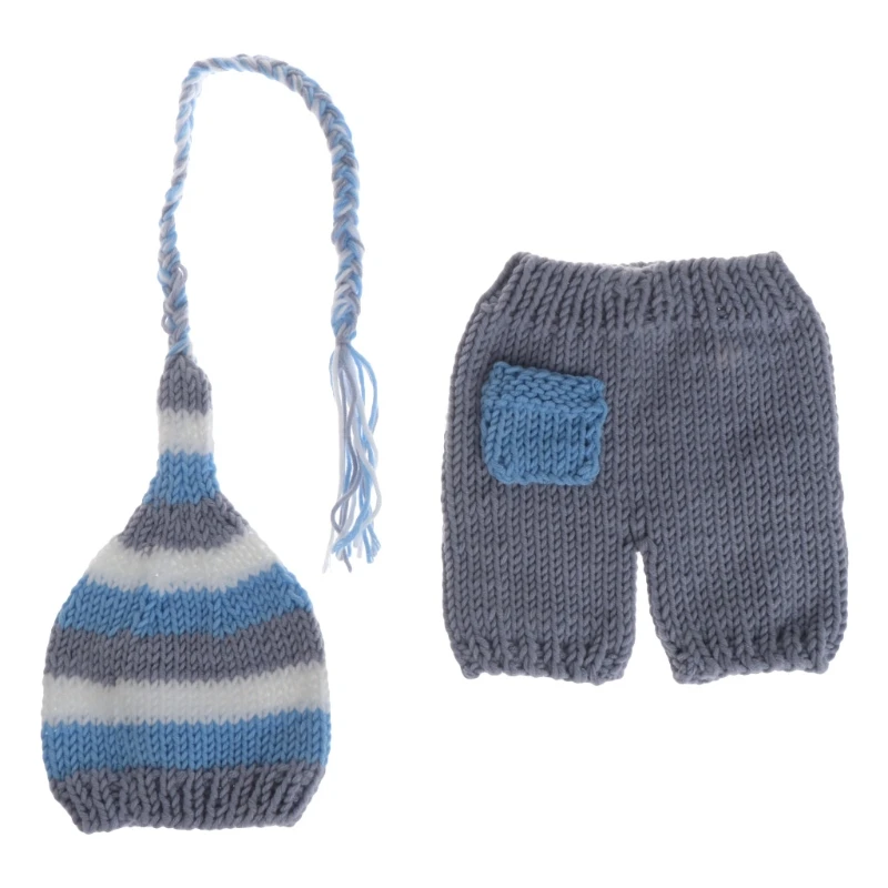 Cute Handmade Crochet Costume Knitted Hats Pants Set Newborn Photography Props JUN7-A
Cute Handmade Crochet Costume Knitted Hats Pants Set Newborn Photography Props JUN7-A