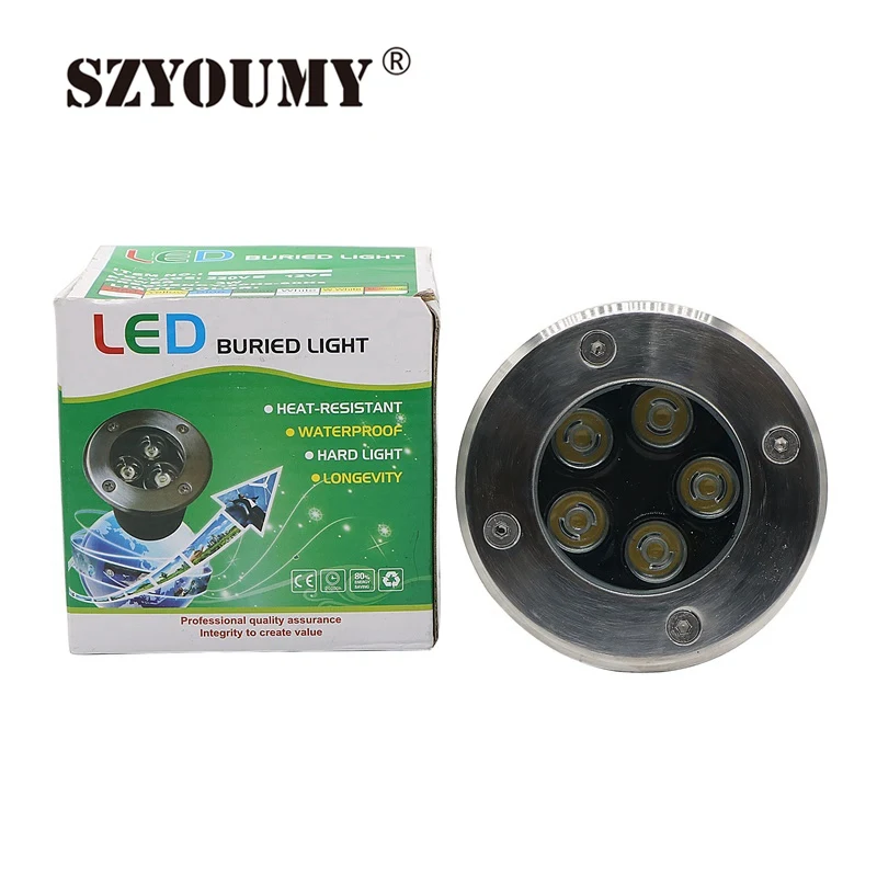 SZYOUMY LED Underground light Waterproof 5W Ground Garden Path Floor Lamp Outdoor Underground Buried Yard Lamp Landscape Light
SZYOUMY LED Underground light Waterproof 5W Ground Garden Path Floor Lamp Outdoor Underground Buried Yard Lamp Landscape Light