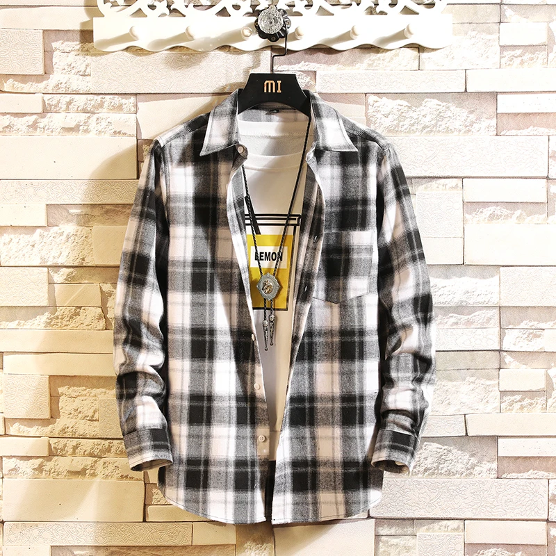 Casual Plaid Shirt Men's Fashion New Cotton Shirt Men's Loose Straight Slim Shirt Asian Size M-2XL
Casual Plaid Shirt Men's Fashion New Cotton Shirt Men's Loose Straight Slim Shirt Asian Size M-2XL