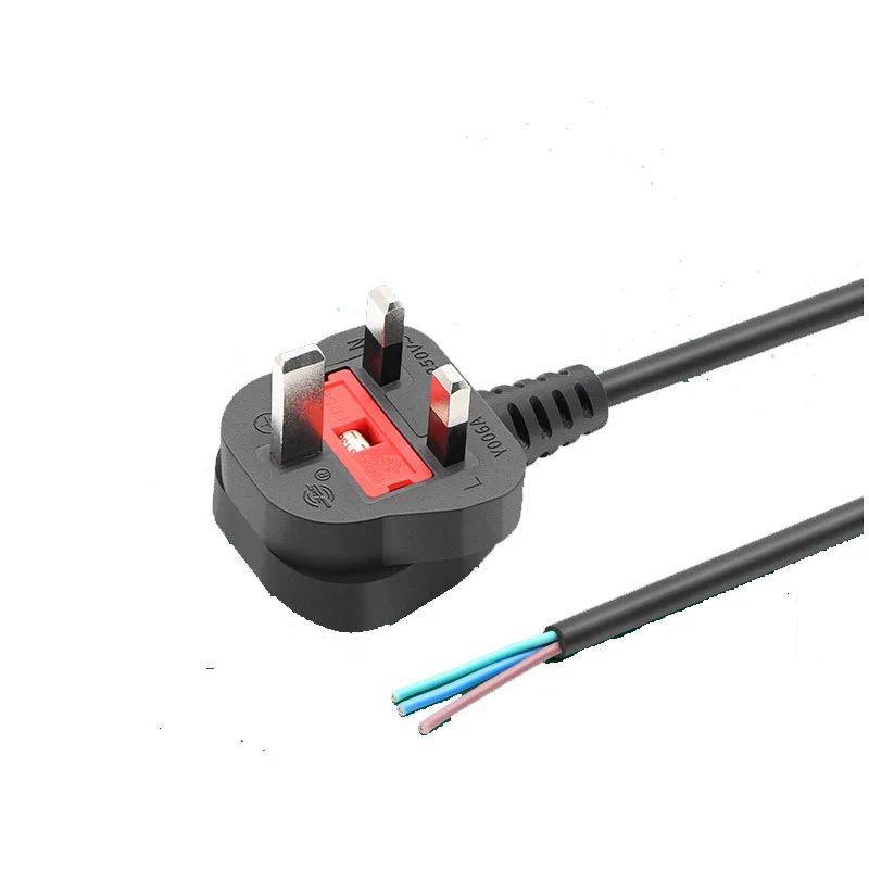 

2Pcs 1.8M UK Power Cord Plug 13A With Fuse BS Certification Power Cable For Computer Mainframe Display