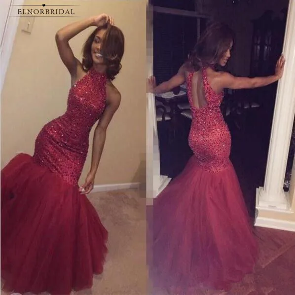 Afrian Burgundy Mermaid Evening Dresses 2021 Beading Tulle Arabic Formal Women Party Dress Sukienka Elegancka Prom Gowns
Afrian Burgundy Mermaid Evening Dresses 2021 Beading Tulle Arabic Formal Women Party Dress Sukienka Elegancka Prom Gowns