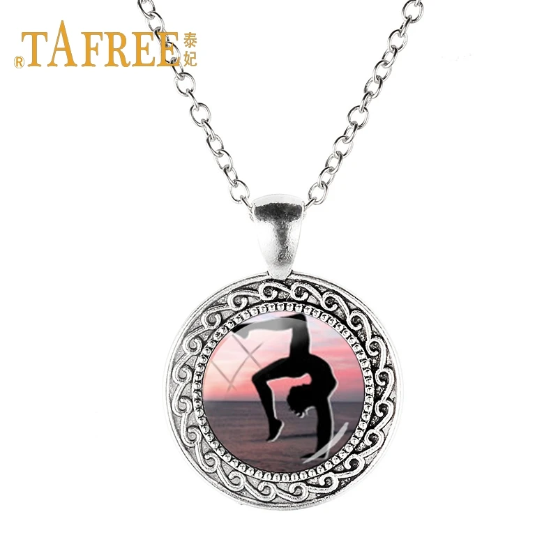 TAFREE Exquisite Gymnastics action art picture Pendant Necklace Antique Chain Necklace decoration jewelry GY132
TAFREE Exquisite Gymnastics action art picture Pendant Necklace Antique Chain Necklace decoration jewelry GY132