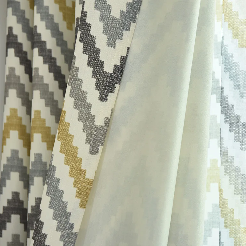 Fashion Yellow Bohemian 60% - 70% Shaind Rate Window Curtain for Living Room Modern Grey Stripe Wave Sheer Tulle in Bedroom
Fashion Yellow Bohemian 60% - 70% Shaind Rate Window Curtain for Living Room Modern Grey Stripe Wave Sheer Tulle in Bedroom