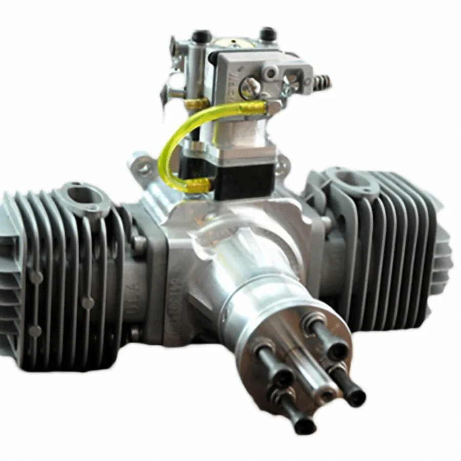 Фото DLA64 64cc CNC обработанный встроенный бензиновый двигатель/бензиновый двигатель для