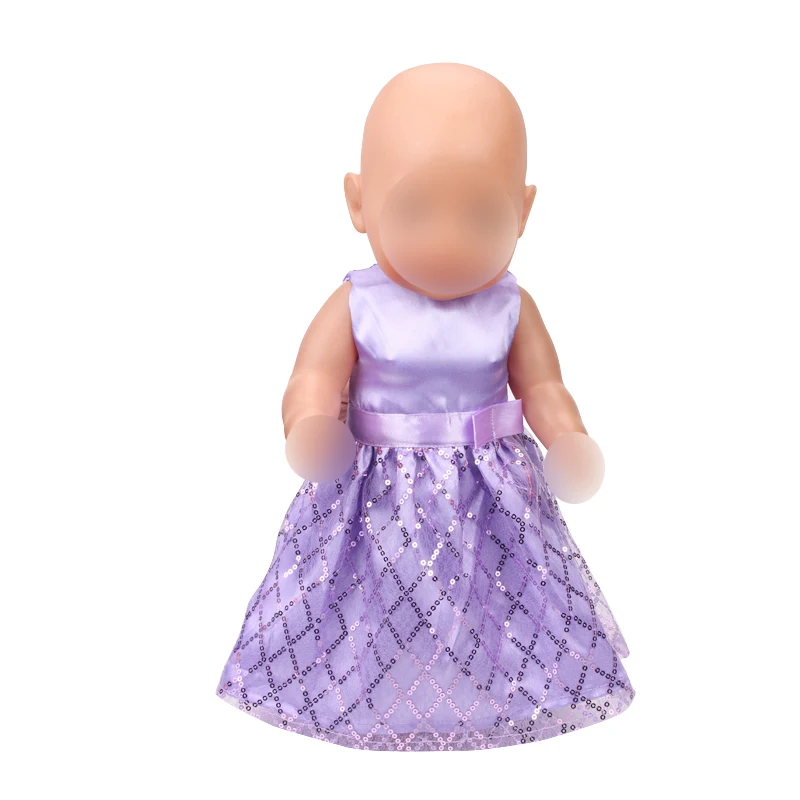 Doll clothes purple evening dress fit 43 cm baby dolls and 18 inch Girl dolls clothing accessories f397
Doll clothes purple evening dress fit 43 cm baby dolls and 18 inch Girl dolls clothing accessories f397