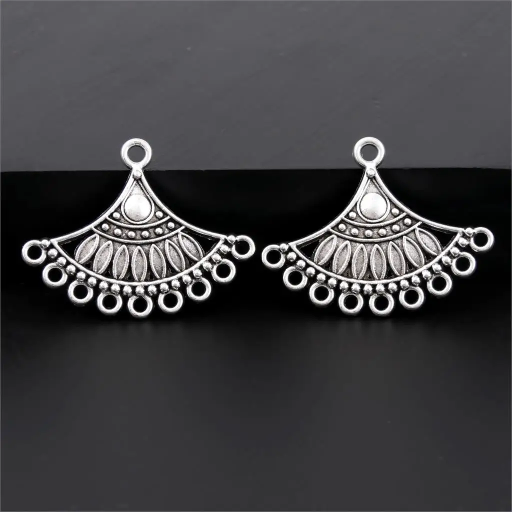10Pcs Silver Color Fan Shaped Charms Making Semicircle Connector Women Earrings Necklaces Diy Jewelry Wholesale 36x28mm A3284
10Pcs Silver Color Fan Shaped Charms Making Semicircle Connector Women Earrings Necklaces Diy Jewelry Wholesale 36x28mm A3284