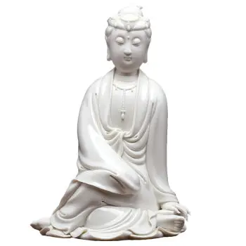 Guanyin Dehua White Porcelain Sculpture Crafts Decorative Ornaments of Home Furnishing Guanyin Avalokitesvara
Guanyin Dehua White Porcelain Sculpture Crafts Decorative Ornaments of Home Furnishing Guanyin Avalokitesvara