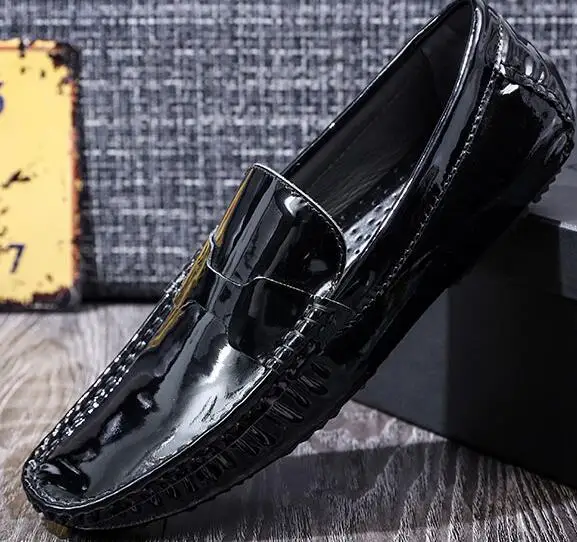 Black Patent Leather High Quality Lazy Fashion Shoes Smoking Slippers Slip On 2018 Man Driving Shoes Sapatos Hombre Vestir
Black Patent Leather High Quality Lazy Fashion Shoes Smoking Slippers Slip On 2018 Man Driving Shoes Sapatos Hombre Vestir