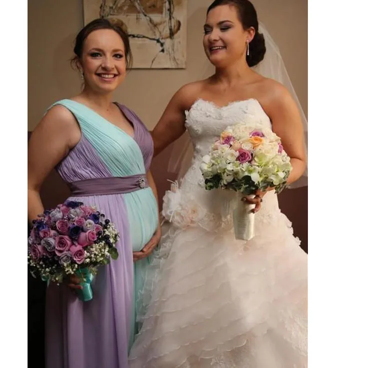 2019 Two Colors Sash Chiffon Pleat Full-Length For Pregant dresswedding guest dress Custom-Made bridesmaid dresses
2019 Two Colors Sash Chiffon Pleat Full-Length For Pregant dresswedding guest dress Custom-Made bridesmaid dresses