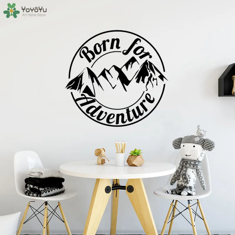 YOYOYU Wall Decal Vinyl Quotes Born For Adventure Wall Stickers For Kids Room Boys Bedroom Decoration Mountain Art Decor CT626
YOYOYU Wall Decal Vinyl Quotes Born For Adventure Wall Stickers For Kids Room Boys Bedroom Decoration Mountain Art Decor CT626