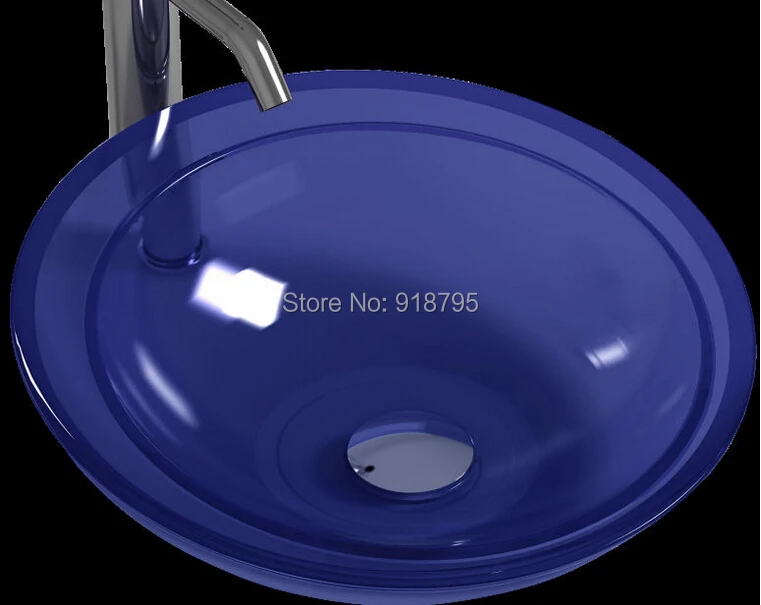Round bathroom resin counter top sink fashionable colored washbasin RS38323-420
Round bathroom resin counter top sink fashionable colored washbasin RS38323-420