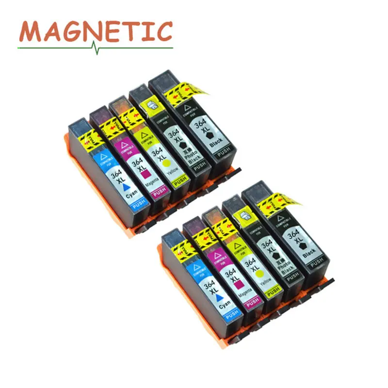 Magnetic 10pcs Compatible Ink Cartridges For HP364 For 364 XL DeskJet 3070A 3520 Officejet 4610 4620 4622 5510 6510 7510
Magnetic 10pcs Compatible Ink Cartridges For HP364 For 364 XL DeskJet 3070A 3520 Officejet 4610 4620 4622 5510 6510 7510