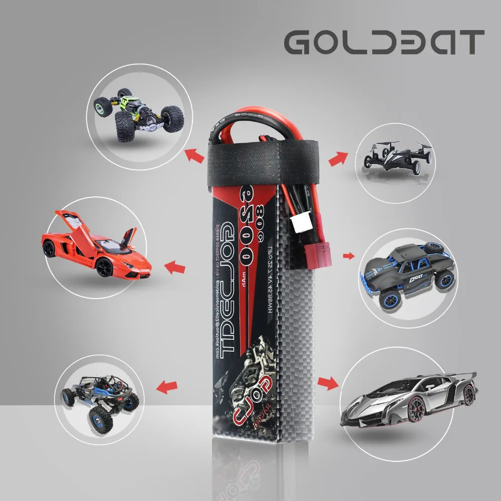 2units GOLDBAT Lipo 6200mAh RC Battery Lipo Battery 7.4V 80C Lipo 2s 7.4v With Deans Plug For RC Car Truck Helicopter FPV RACING
2units GOLDBAT Lipo 6200mAh RC Battery Lipo Battery 7.4V 80C Lipo 2s 7.4v With Deans Plug For RC Car Truck Helicopter FPV RACING