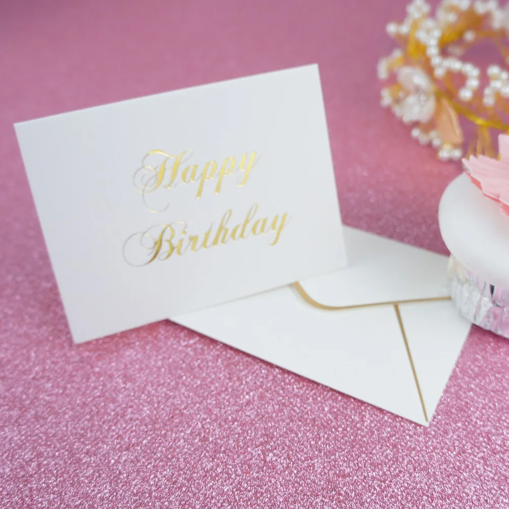 25set gold happy birthday fold card fashion design wedding birthday Card greeting cards Invitation with envelope
25set gold happy birthday fold card fashion design wedding birthday Card greeting cards Invitation with envelope