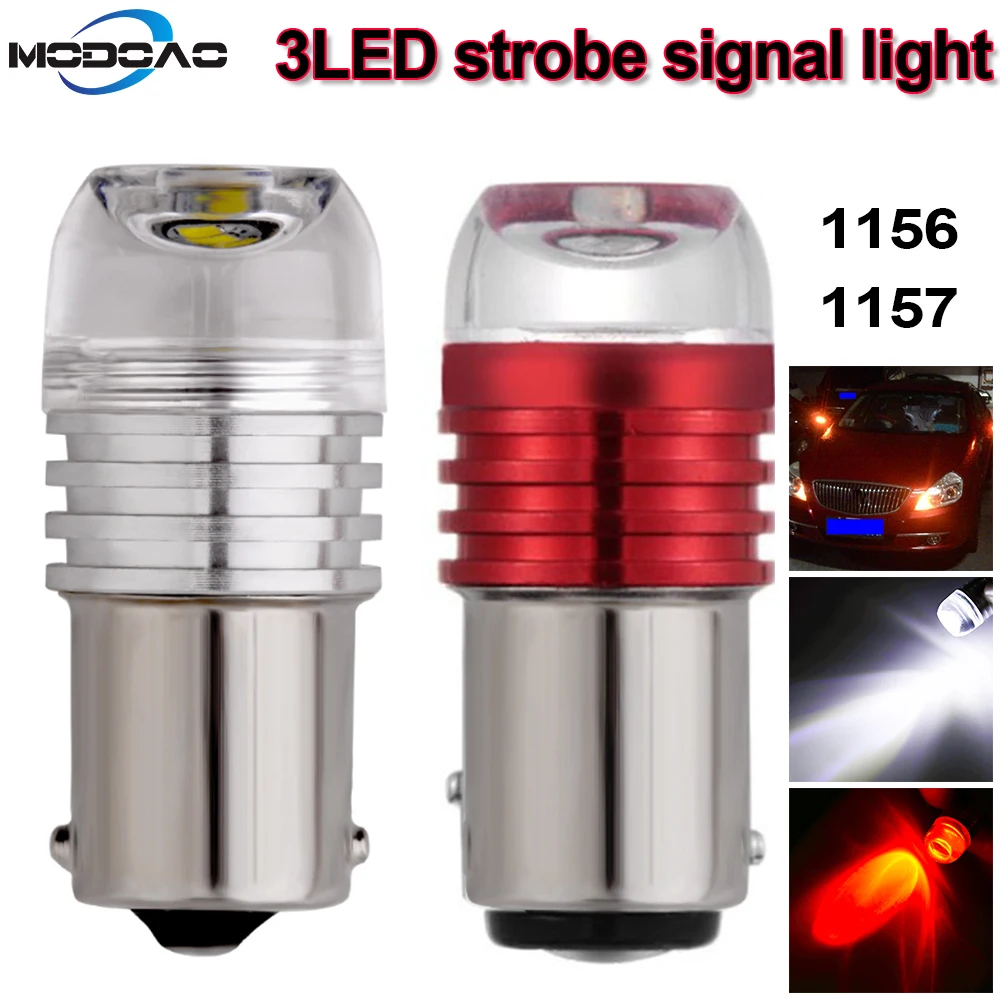 1156 1157 BAY15D 3W Car LED Red Strobe Lamp 5630 3SMD Super Bright LED Bulbs 12V Car Brake Turn Signal Tail Flashing Light
1156 1157 BAY15D 3W Car LED Red Strobe Lamp 5630 3SMD Super Bright LED Bulbs 12V Car Brake Turn Signal Tail Flashing Light