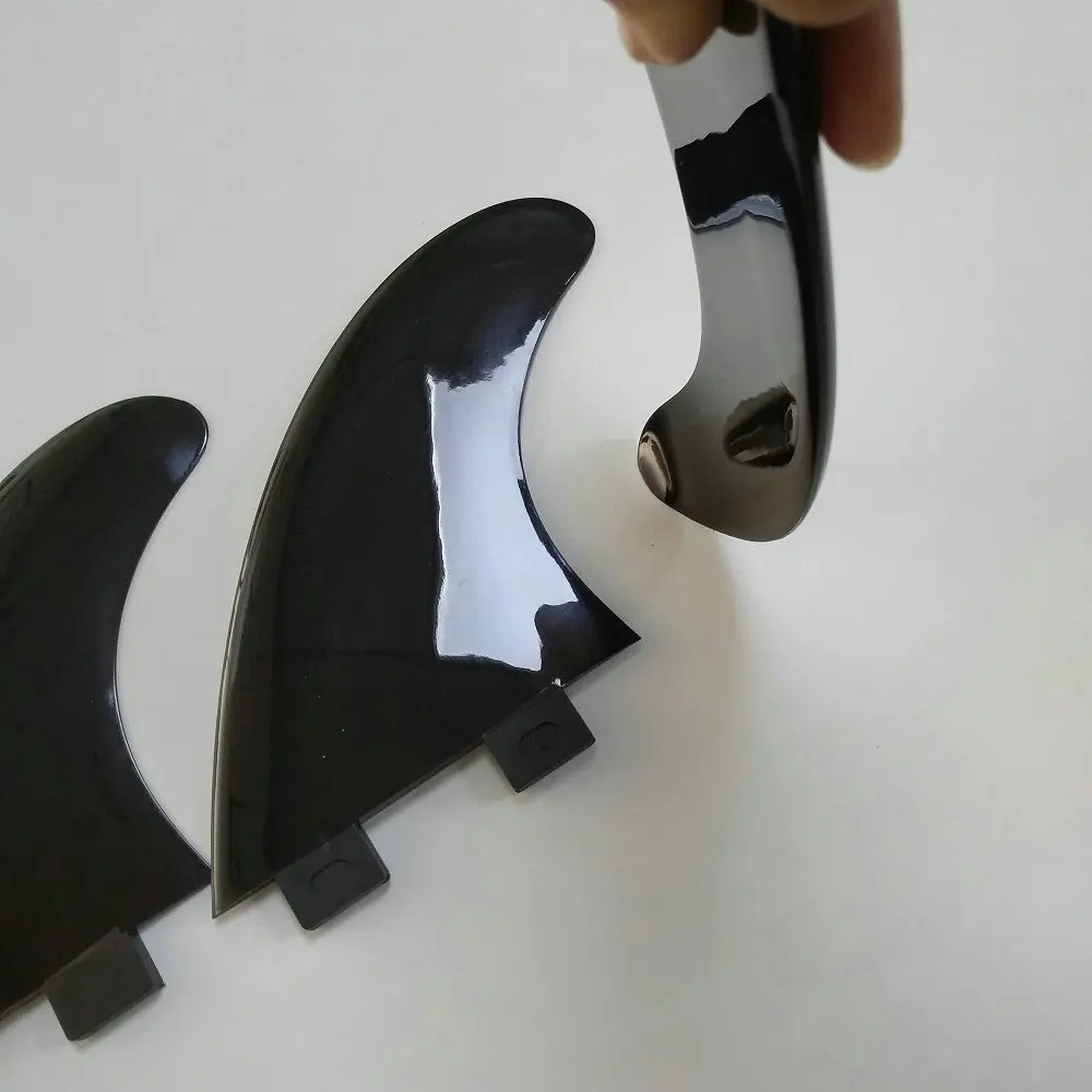 Twin Tab Soft Plastic Fin Future G5 Soft Surfboard Fins Black Plastic Tri Fins Double Tabs 2 Base Nylon Fin 3pcs/set
Twin Tab Soft Plastic Fin Future G5 Soft Surfboard Fins Black Plastic Tri Fins Double Tabs 2 Base Nylon Fin 3pcs/set
