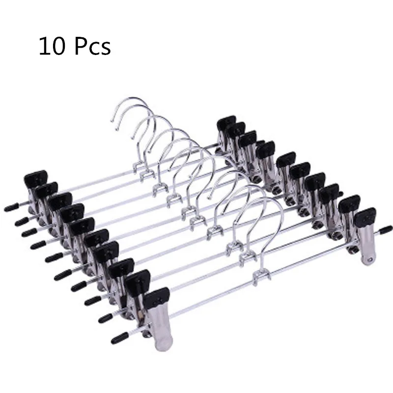 10 Pcs/set Stainless Steel Anti-skidding Trousers Hangers Skirts Drying Rack Wardrobe Helper Organizer Rack
10 Pcs/set Stainless Steel Anti-skidding Trousers Hangers Skirts Drying Rack Wardrobe Helper Organizer Rack