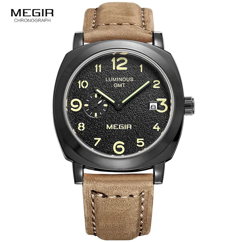 MEGIR Brand Business Quartz Watch Fashion Luxury Leather Men Watches Military Wristwatch Clock Erkek Kol Saati Relogios 1046
MEGIR Brand Business Quartz Watch Fashion Luxury Leather Men Watches Military Wristwatch Clock Erkek Kol Saati Relogios 1046