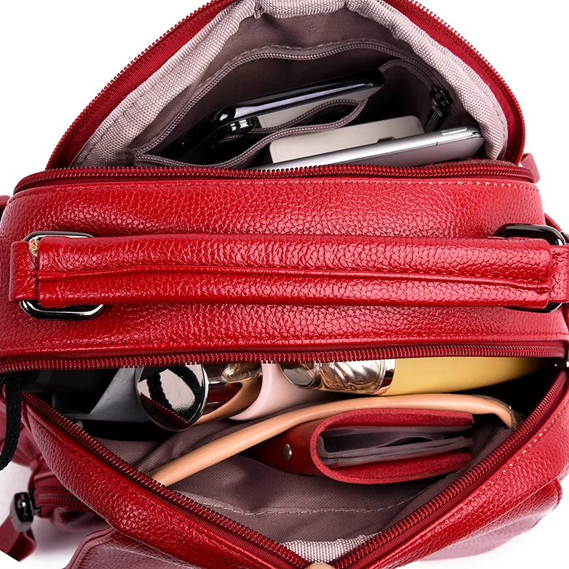 Fashion Small Backpack For Women Designer Bagpack Soft Leather Backpack Purse Simple Shoulder Bags For Women Mochila Feminina
Fashion Small Backpack For Women Designer Bagpack Soft Leather Backpack Purse Simple Shoulder Bags For Women Mochila Feminina