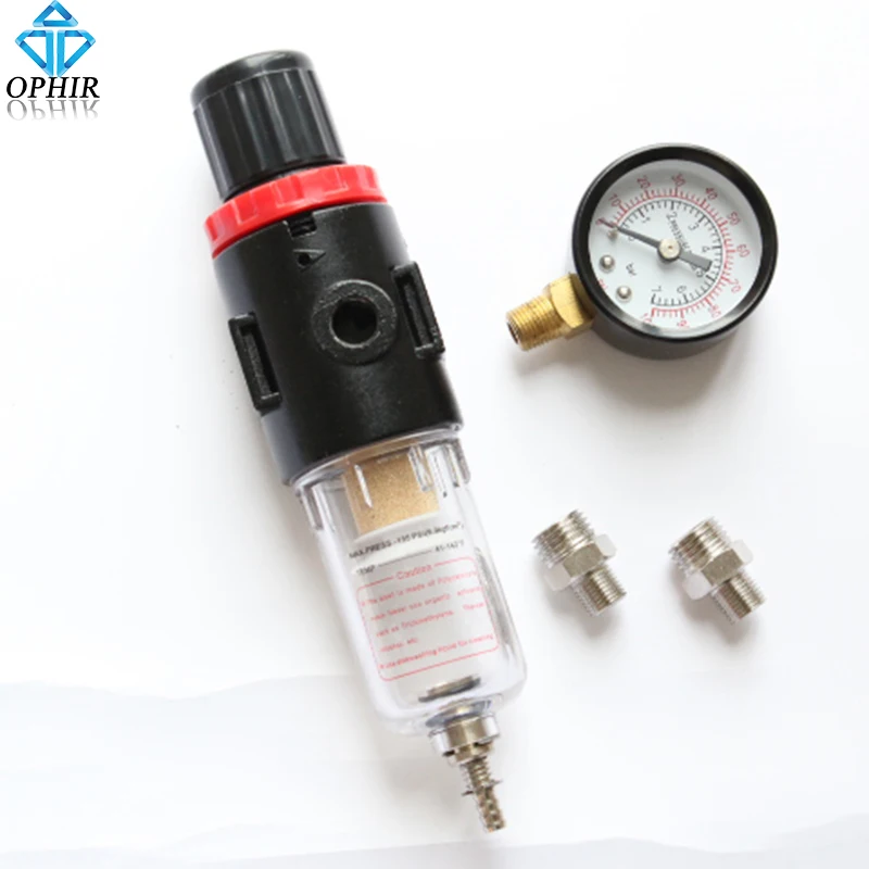 OPHIR Airbrush Filter Pressure Gauge Air Pressure Regulator oil/ Water Separator Trap Filter Airbrush Compressor Accessory_AC010
OPHIR Airbrush Filter Pressure Gauge Air Pressure Regulator oil/ Water Separator Trap Filter Airbrush Compressor Accessory_AC010