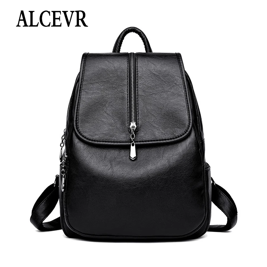 Женский рюкзак для отдыха ALCEVR кожаный винтажный Рюкзак Mochila Escolar Модный женский