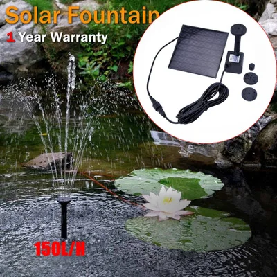 Solar Fountain Outdoor Watering Submersible Free Standing Water Pump For Garden Pool Pond Patio Watering Display
Solar Fountain Outdoor Watering Submersible Free Standing Water Pump For Garden Pool Pond Patio Watering Display