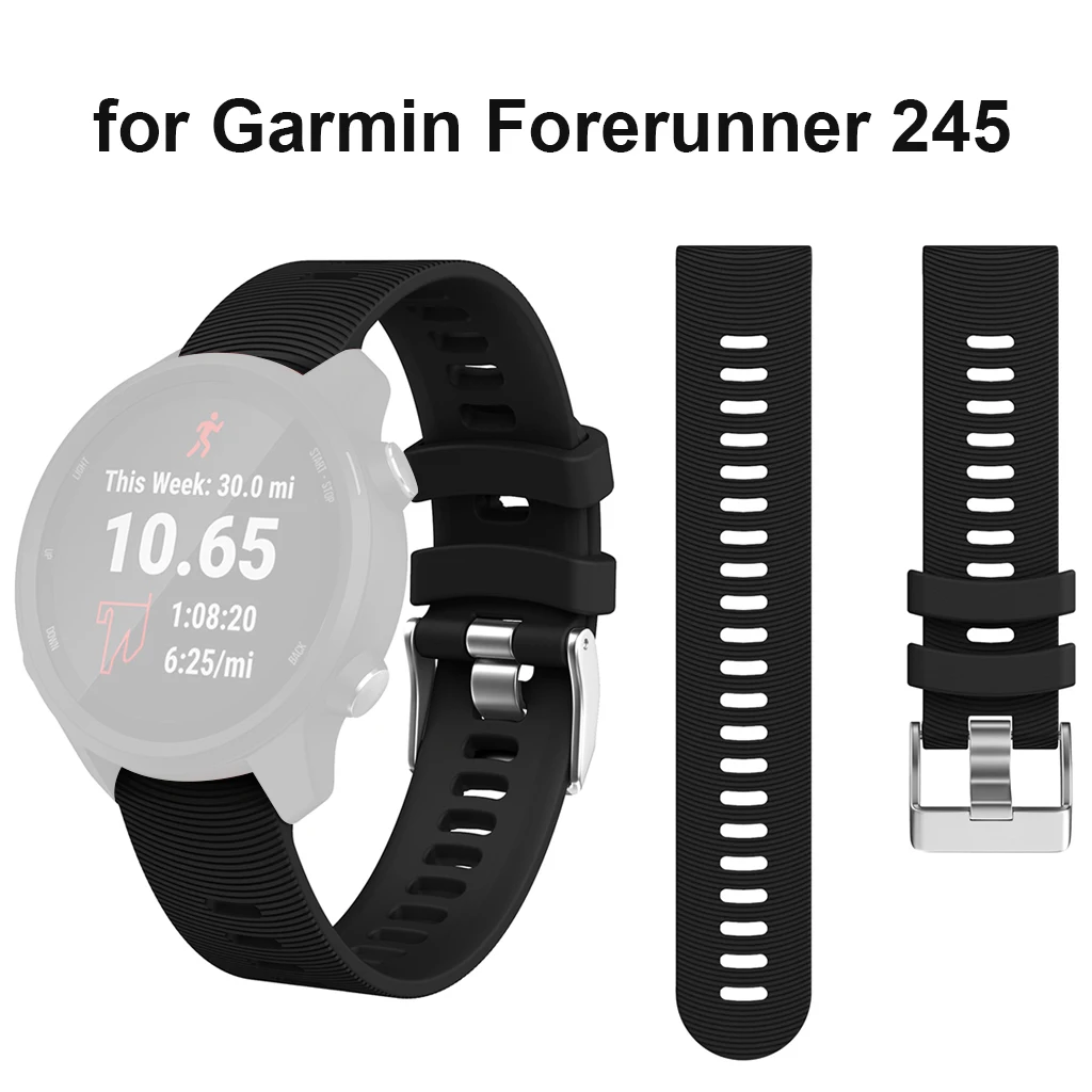 Спортивный Цветной силиконовый сменный Браслет для Garmin Forerunner 245 умный M наручные