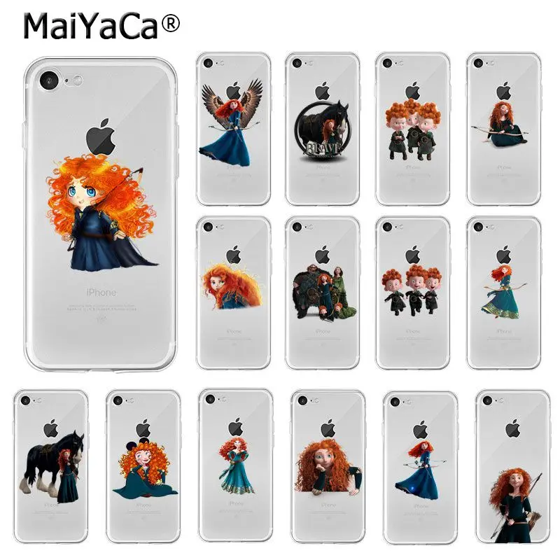 Мягкий силиконовый чехол для телефона MaiYaCa Brave Merida Princess из ТПУ iPhone X XS MAX 6 6S 7 7plus 8 8Plus